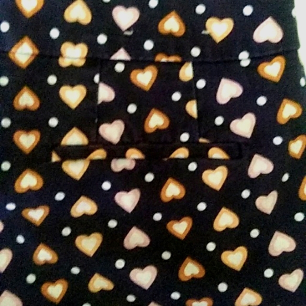 J. Crew Womens Multicolor Short Shorts SZ 00 Hearts Pattern 3" Ins - Picture 6 of 6